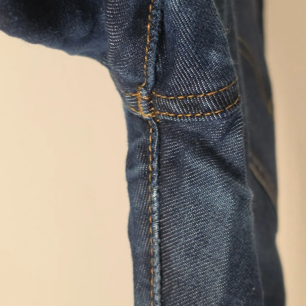 Levis lot 502 big E Slim Fit Jeans Mens Dark Indigo Blue Denim Pants W29 L30